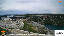 Skradin, řeka Krka, most A1