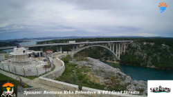 Skradin, řeka Krka, most A1