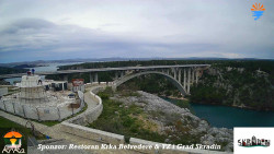 Skradin, řeka Krka, most A1