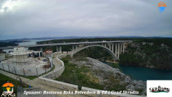 Skradin, řeka Krka, most A1