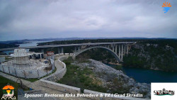 Skradin, řeka Krka, most A1