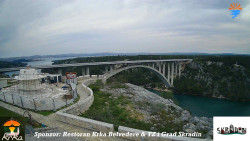 Skradin, řeka Krka, most A1