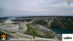 Skradin, řeka Krka, most A1