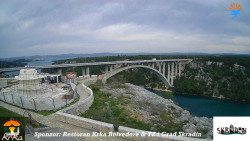 Skradin, řeka Krka, most A1