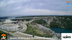 Skradin, řeka Krka, most A1