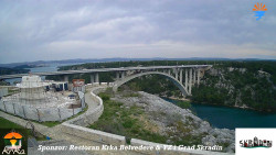 Skradin, řeka Krka, most A1