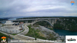 Skradin, řeka Krka, most A1
