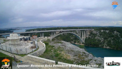 Skradin, řeka Krka, most A1