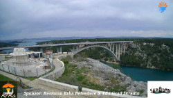 Skradin, řeka Krka, most A1