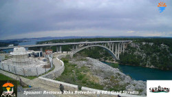 Skradin, řeka Krka, most A1