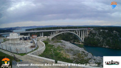 Skradin, řeka Krka, most A1