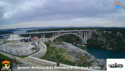 Skradin, řeka Krka, most A1