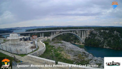 Skradin, řeka Krka, most A1