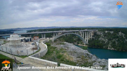 Skradin, řeka Krka, most A1