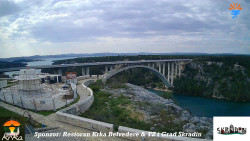 Skradin, řeka Krka, most A1