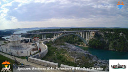 Skradin, řeka Krka, most A1