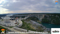 Skradin, řeka Krka, most A1