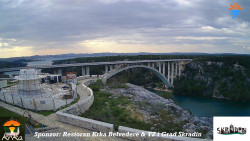 Skradin, řeka Krka, most A1