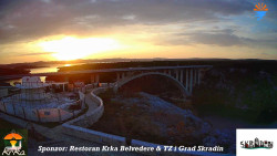 Skradin, řeka Krka, most A1