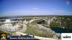 Skradin, řeka Krka, most A1