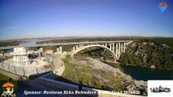 Skradin, řeka Krka, most A1