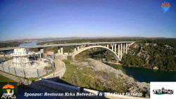 Skradin, řeka Krka, most A1