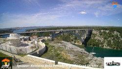 Skradin, řeka Krka, most A1
