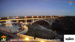 Městečko Skradin - Skradin, řeka Krka, most A1 - 6.4.2026 v 06:00 Městečko Skradin - Skradin, řeka Krka, most A1 - 6.4.2026 v 06:00