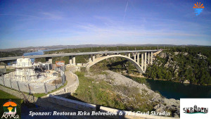 Městečko Skradin - Skradin, řeka Krka, most A1 - 6.4.2026 v 08:45 Městečko Skradin - Skradin, řeka Krka, most A1 - 6.4.2026 v 08:45
