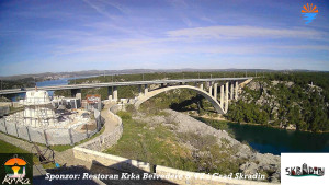 Městečko Skradin - Skradin, řeka Krka, most A1 - 6.4.2026 v 09:15 Městečko Skradin - Skradin, řeka Krka, most A1 - 6.4.2026 v 09:15