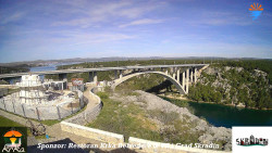 Skradin, řeka Krka, most A1