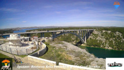 Skradin, řeka Krka, most A1