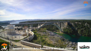 Městečko Skradin - Skradin, řeka Krka, most A1 - 6.4.2026 v 16:15 Městečko Skradin - Skradin, řeka Krka, most A1 - 6.4.2026 v 16:15