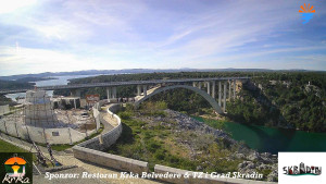 Městečko Skradin - Skradin, řeka Krka, most A1 - 6.4.2026 v 16:30 Městečko Skradin - Skradin, řeka Krka, most A1 - 6.4.2026 v 16:30