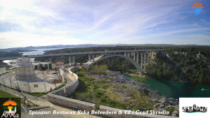 Městečko Skradin - Skradin, řeka Krka, most A1 - 6.4.2026 v 16:45 Městečko Skradin - Skradin, řeka Krka, most A1 - 6.4.2026 v 16:45