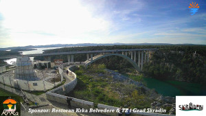 Městečko Skradin - Skradin, řeka Krka, most A1 - 6.4.2026 v 17:30 Městečko Skradin - Skradin, řeka Krka, most A1 - 6.4.2026 v 17:30