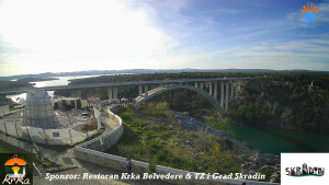 Městečko Skradin - Skradin, řeka Krka, most A1 - 6.4.2026 v 17:45 Městečko Skradin - Skradin, řeka Krka, most A1 - 6.4.2026 v 17:45