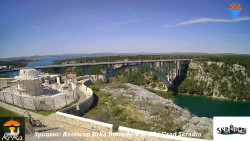 Skradin, řeka Krka, most A1
