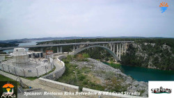 Skradin, řeka Krka, most A1