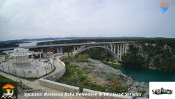 Skradin, řeka Krka, most A1