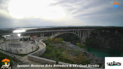 Skradin, řeka Krka, most A1