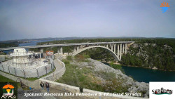 Skradin, řeka Krka, most A1