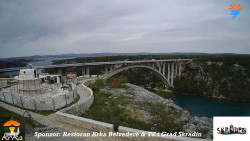 Skradin, řeka Krka, most A1