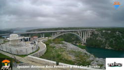 Skradin, řeka Krka, most A1
