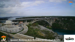 Skradin, řeka Krka, most A1