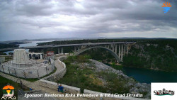 Skradin, řeka Krka, most A1