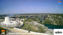 Skradin, řeka Krka, most A1