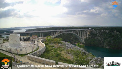 Skradin, řeka Krka, most A1