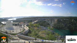 Skradin, řeka Krka, most A1