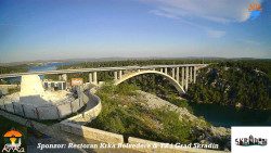 Skradin, řeka Krka, most A1